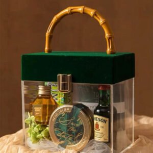 luxury glass box hamper